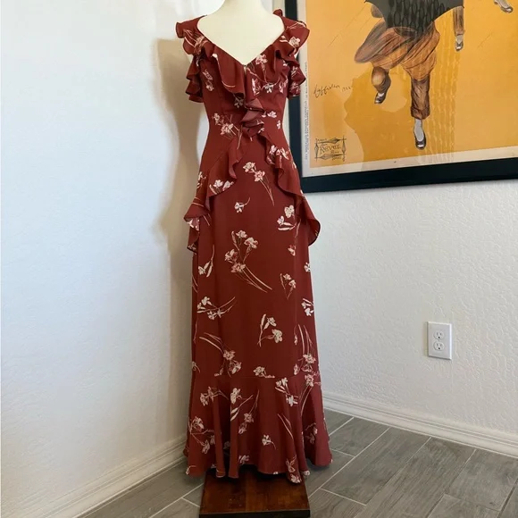 ASTR The Label Floral Ruffle Maxi Dress - Picture 3 of 12